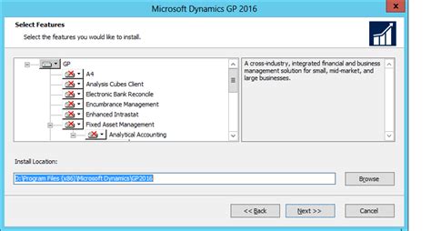 Dynamics GP installation
