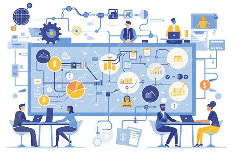 E-procurement digital platform illustration