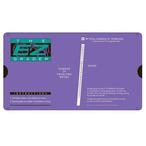 E-z Grader Printable