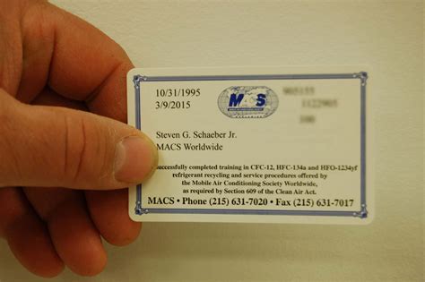 EPA 609 Certification
