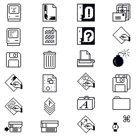 Early Macintosh Icons