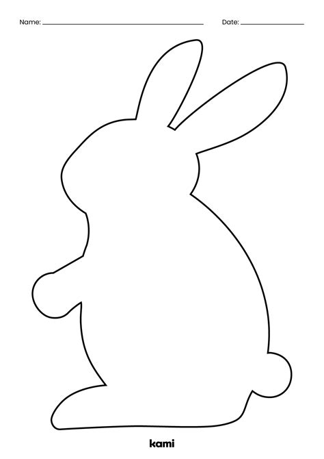 Easter Bunny Free Template