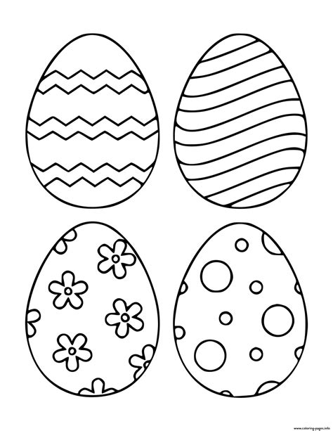 Easter Egg Coloring Pages Printable