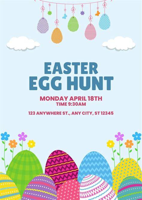 Easter Egg Hunt Flyer Template