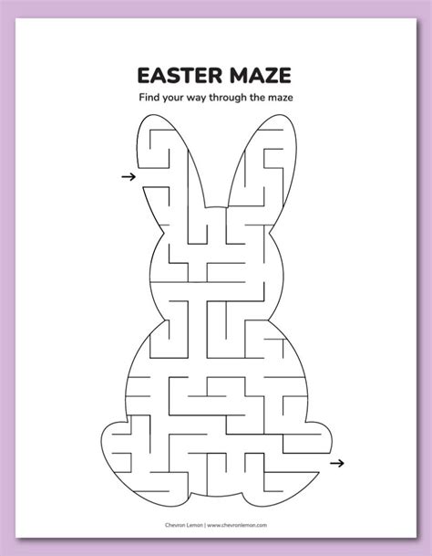 Easter Printable Mazes