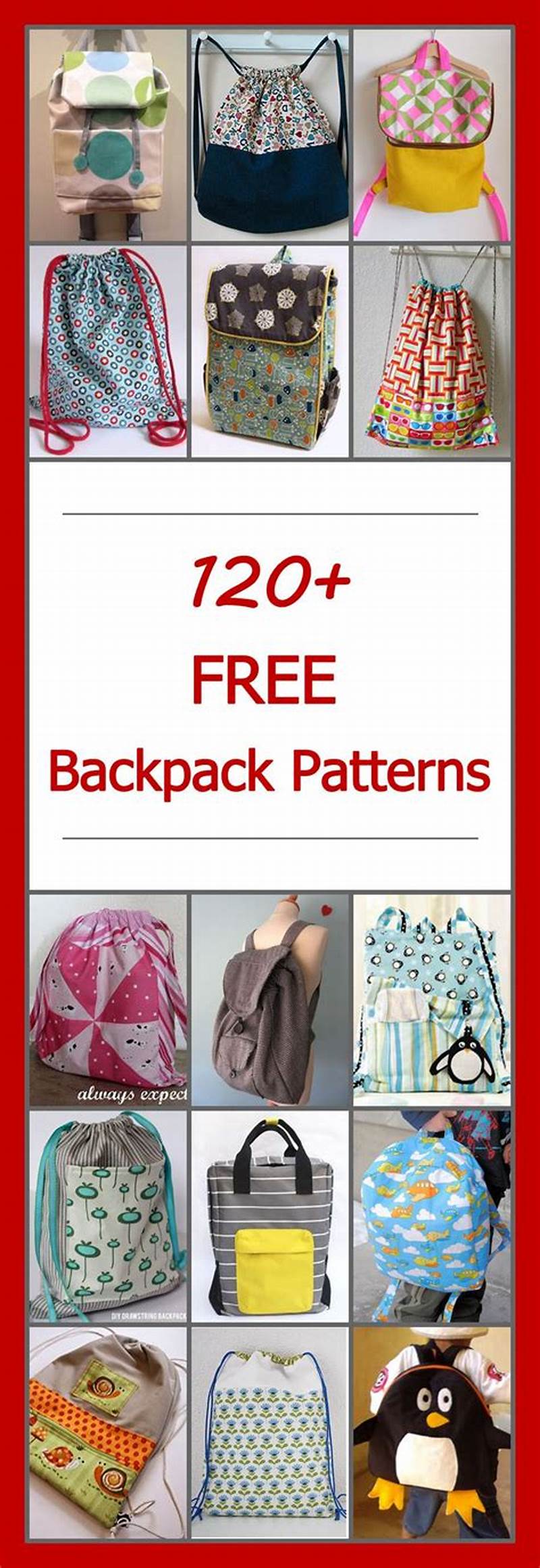 Easy Backpack Sewing Pattern