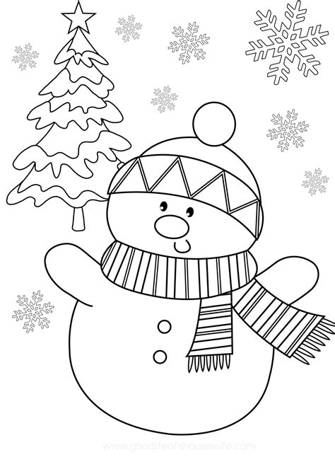 Easy Christmas Coloring Sheets Printable