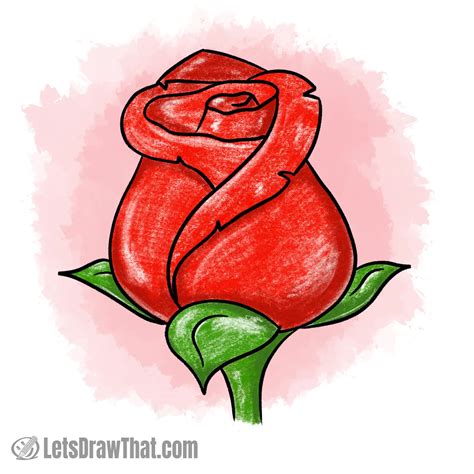 Easy Draw A Rose