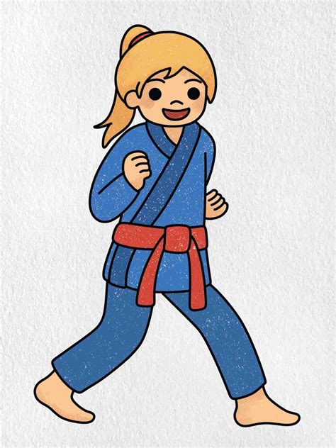 Easy Jiu Jitsu Drawing