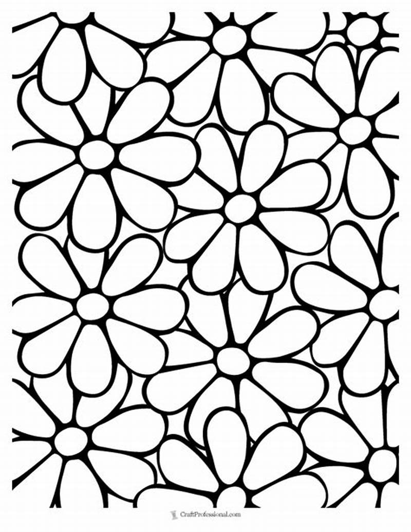 Easy Pattern Coloring Pages