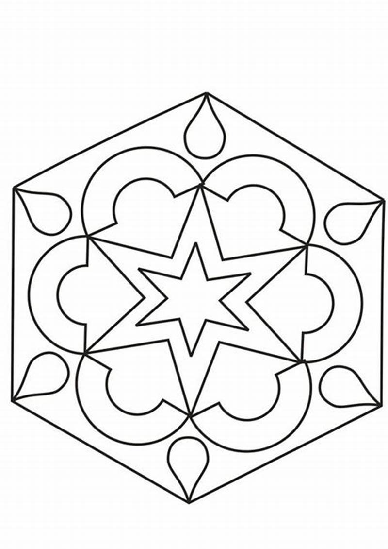 Easy Simple Pattern Coloring Pages