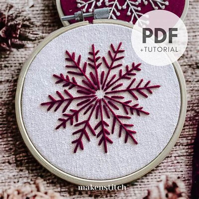 Easy Snowflake Embroidery Pattern