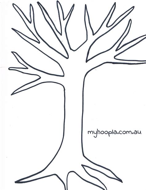 Easy Tree Trunk Template