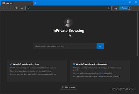 Edge InPrivate Mode