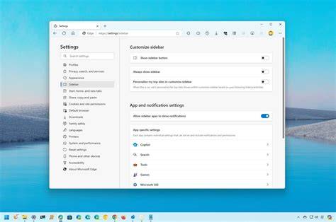 Edge Settings