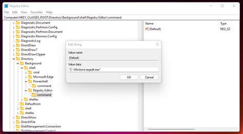 Edit String Dialog Box in Registry Editor