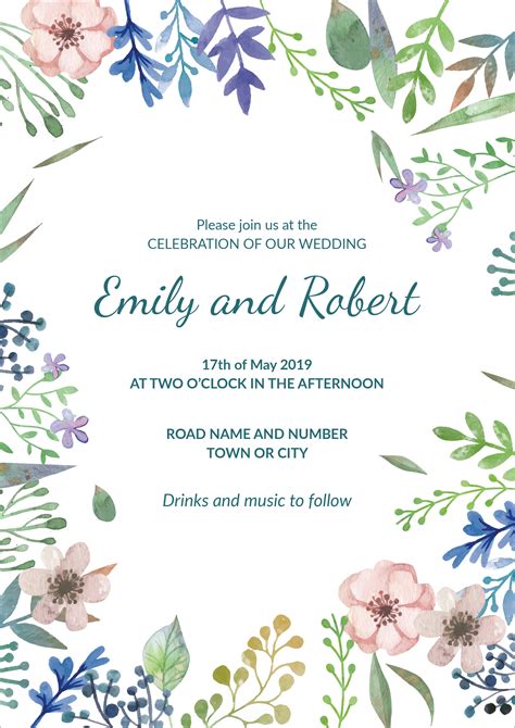 Editable Templates For Invitations