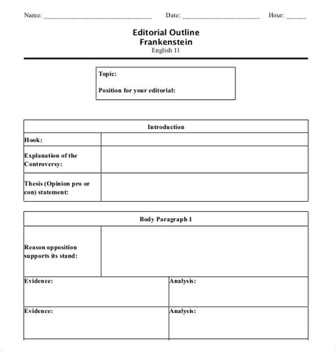 Editorial Guidelines Template