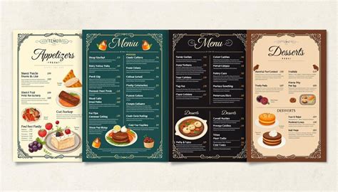 Effective menu design elements