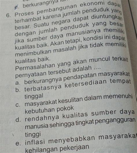 Ekonomi Terhambat