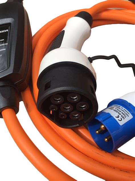 Electric car charging safety well organized cable