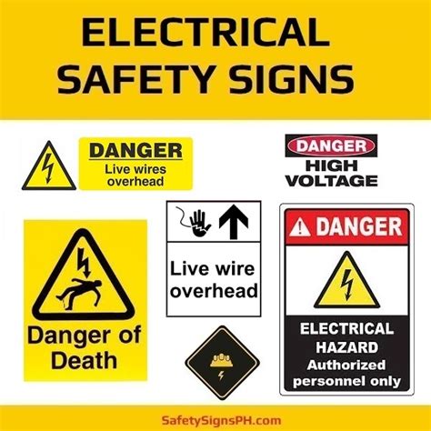 Electrical safety mandatory symbols