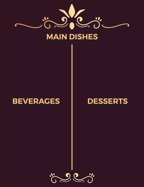 Elegant Blank Menu Template