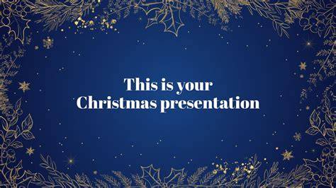Elegant Christmas Google Slides