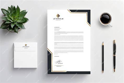 Elegant Letterhead Design Importance