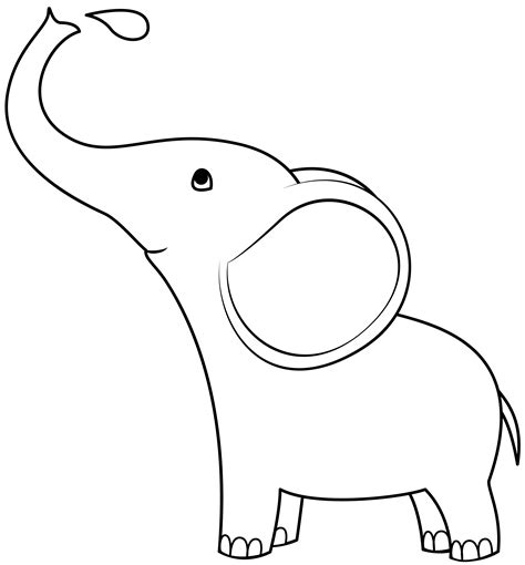 Elephant Template Printable