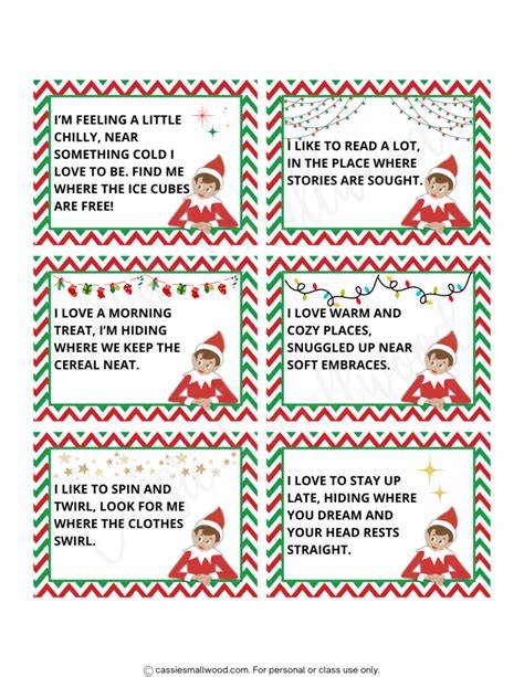 Elf On The Shelf Riddles For Kids Printable