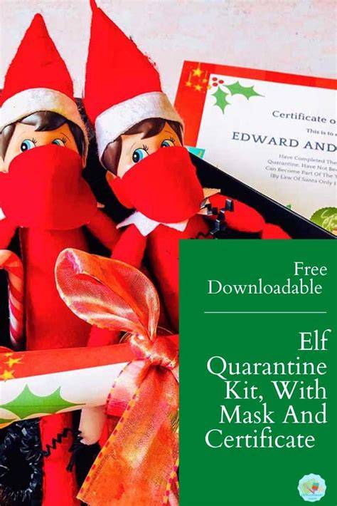 Elf On The Shelf Vaccination Card Free Printable
