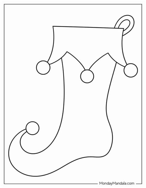 Elf Stocking Template