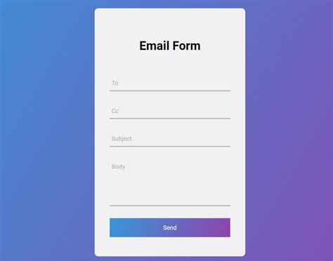 Email Form Template