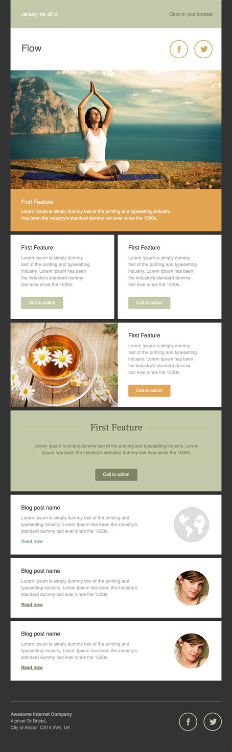 Email Newsletter Template