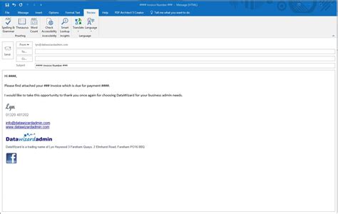 Email Outlook Template