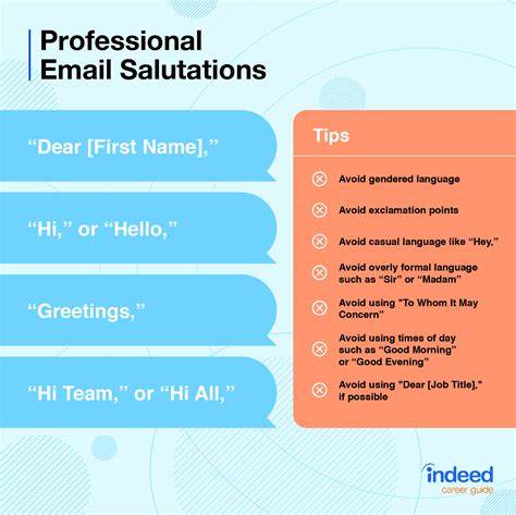 Email Salutations