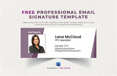 Email Signature Template Free