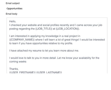 Email Template For Report