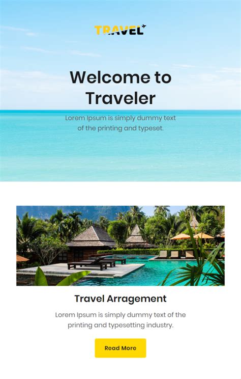 Email Templates For Travel Agencies