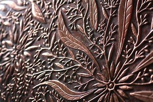 Embossed and metallic finishes