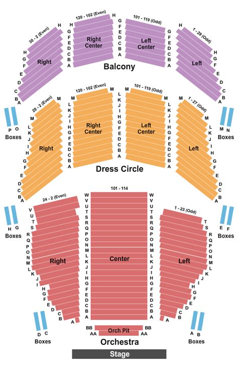 Emerson Colonial Seating Chart