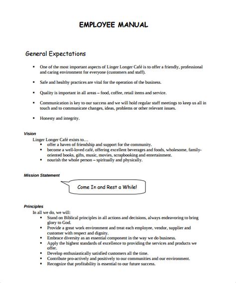 Employee Manual Template