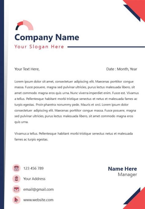 Employment Letterhead Template