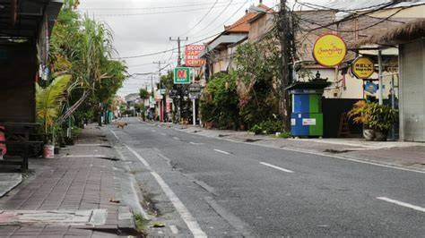 Empty street during Nyepi