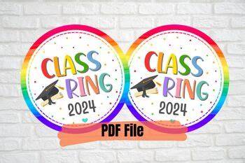 End Of Year Glass Ring Gift Tags Printable