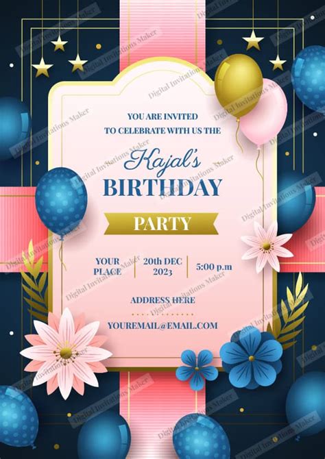 English Birthday Invitation