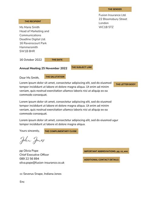 English reply letter format
