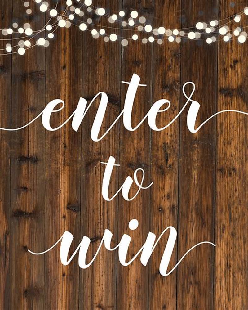Enter To Win Sign Printable
