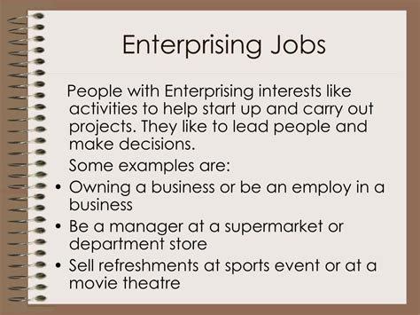 Enterprising Career Definition